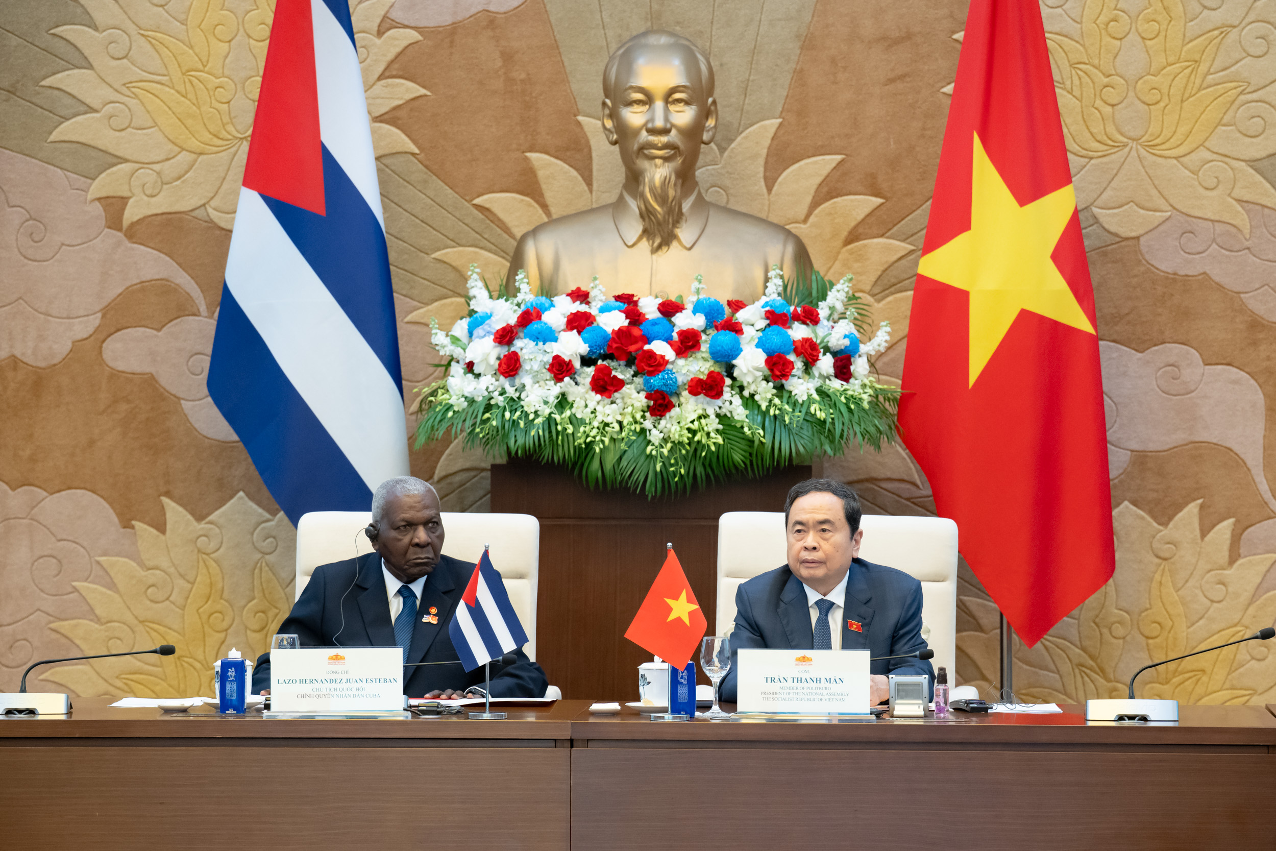 Chủ tịch Quốc hội Trần Thanh Mẫn và Chủ tịch Quốc hội Cuba đồng chủ trì Phiên họp lần thứ hai Ủy ban hợp tác liên nghị viện Việt Nam-Cuba