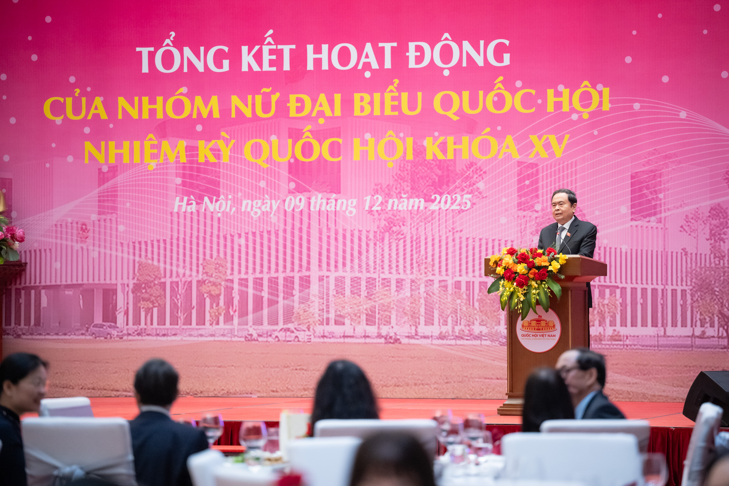 Chủ tịch Quốc hội Trần Thanh Mẫn dự Lễ tổng kết hoạt động của Nhóm nữ đại biểu Quốc hội Việt Nam nhiệm kỳ Quốc hội khóa XV