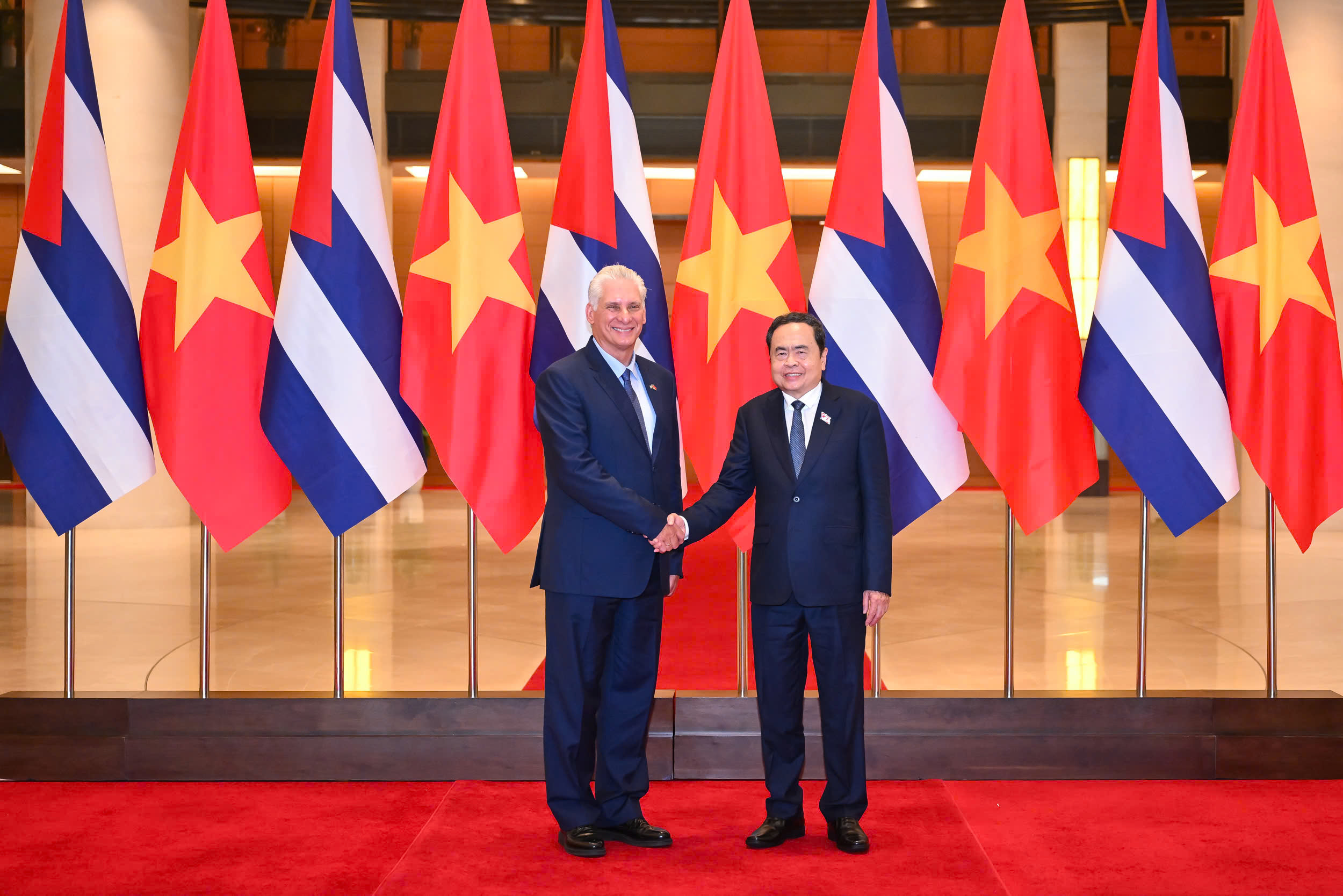 Chủ tịch Quốc hội Trần Thanh Mẫn hội kiến Bí thư thứ nhất, Chủ tịch nước Cuba Miguel Díaz-Canel Bermúdez