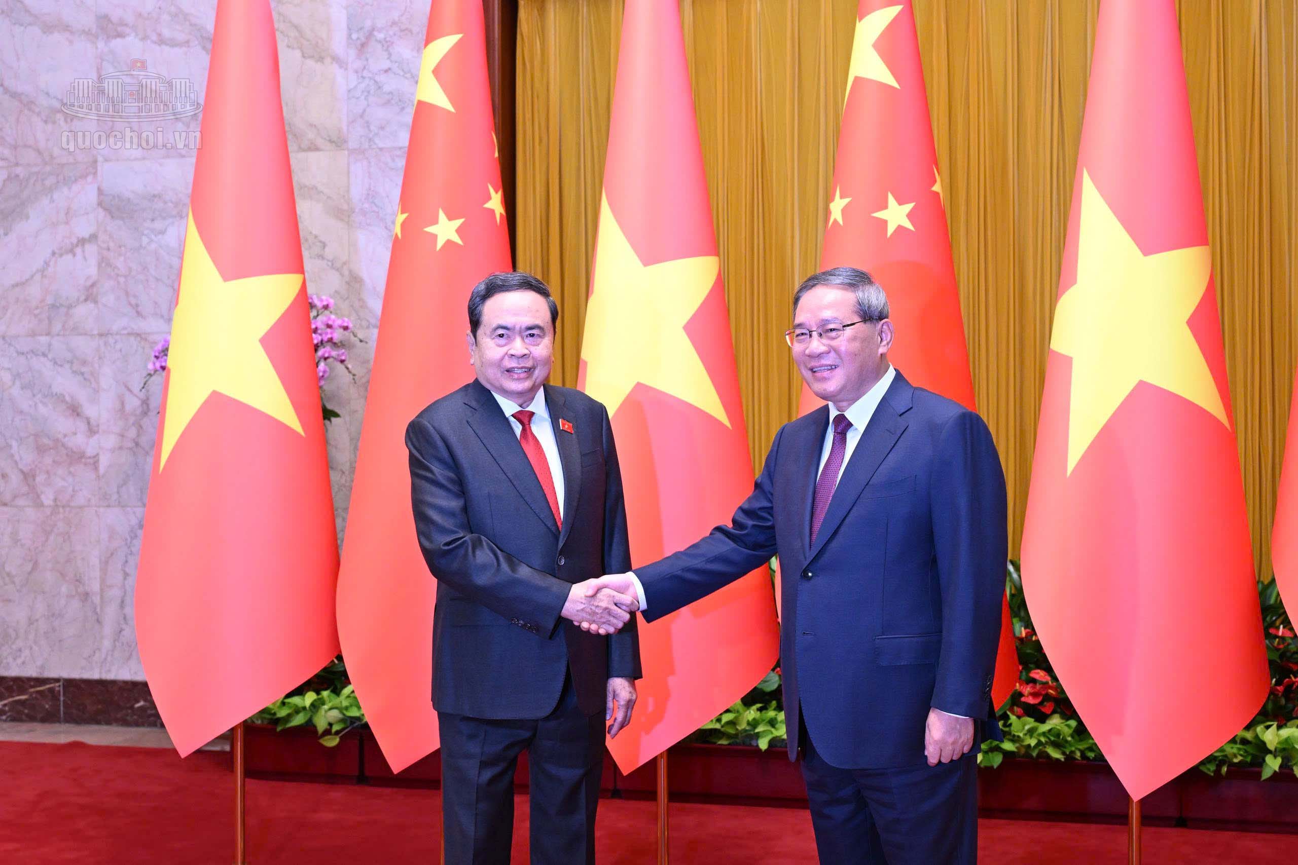 CHỦ TỊCH QUỐC HỘI TRẦN THANH MẪN HỘI KIẾN THỦ TƯỚNG TRUNG QUỐC LÝ CƯỜNG