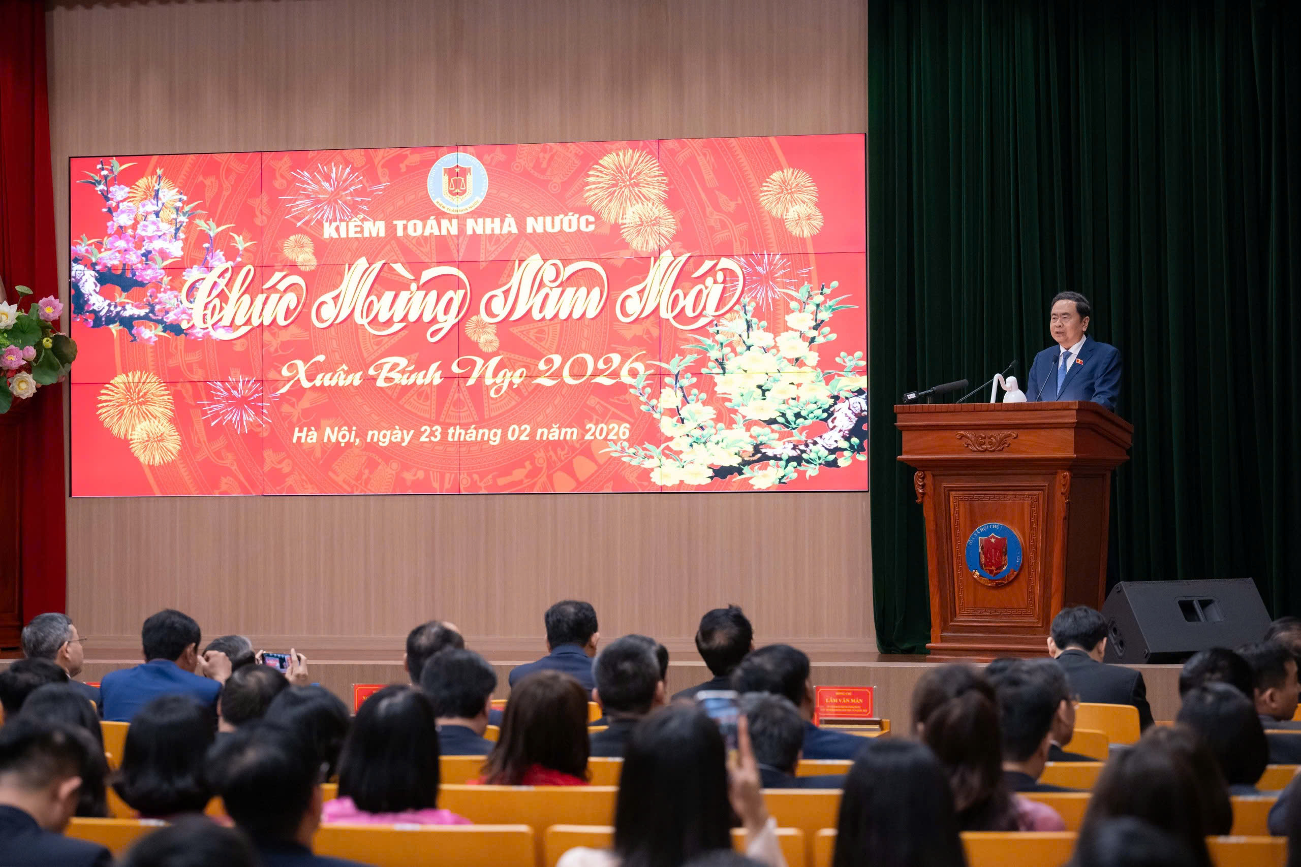 Chủ tịch Quốc hội Trần Thanh Mẫn thăm, làm việc với Tổng Kiểm toán nhà nước